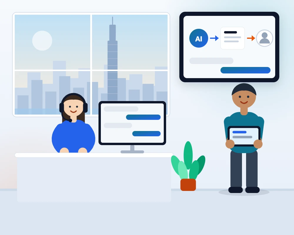 Giải pháp AI Agent của MARTECHVN: nhân viên và agent cùng xử lý yêu cầu khách hàng